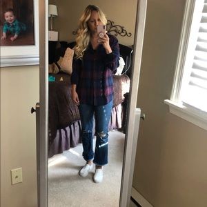American Eagle boyfriend flannel